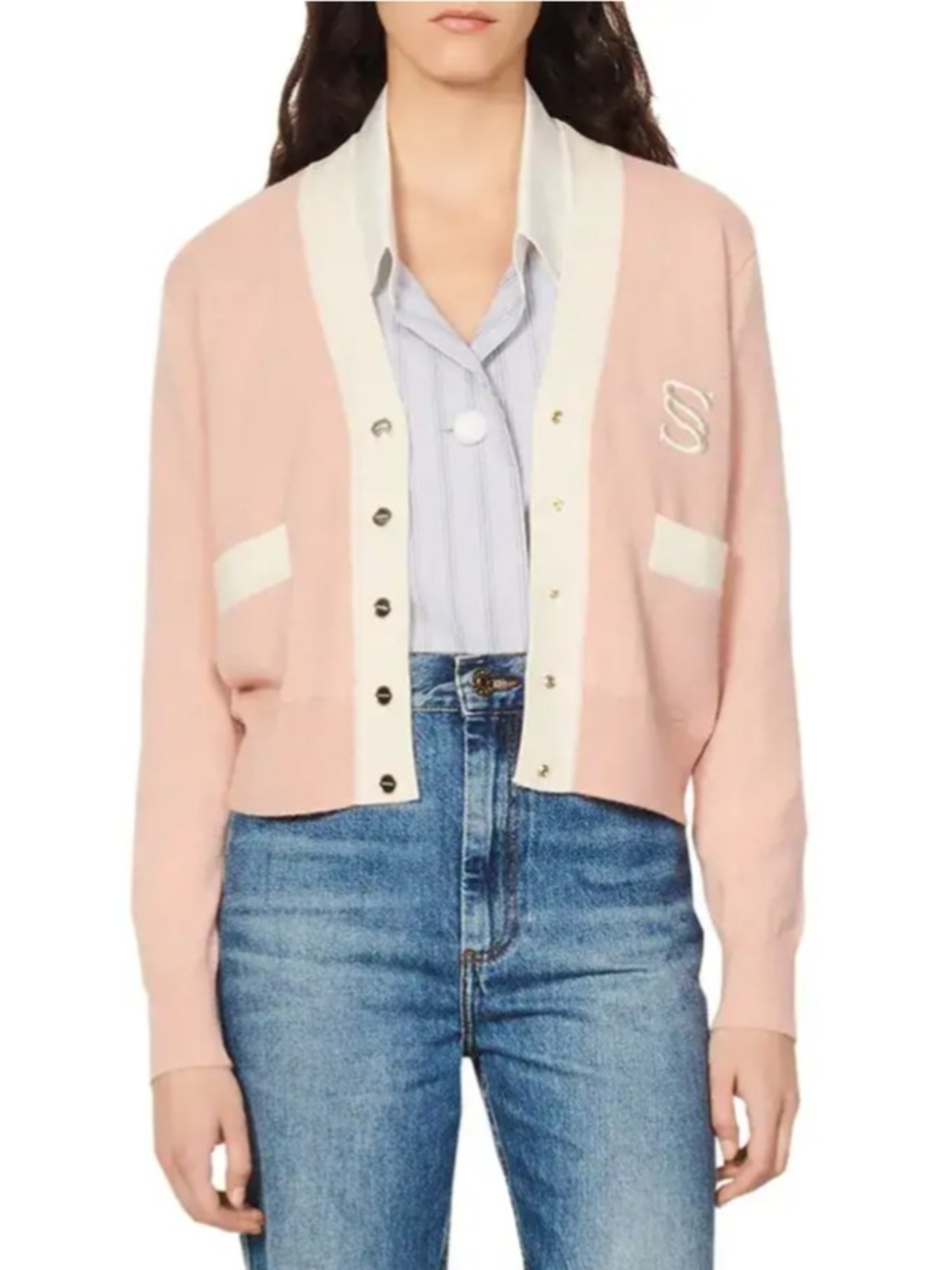 Sandro Cyprien Wool & Cashmere Cardigan Size 1/Small